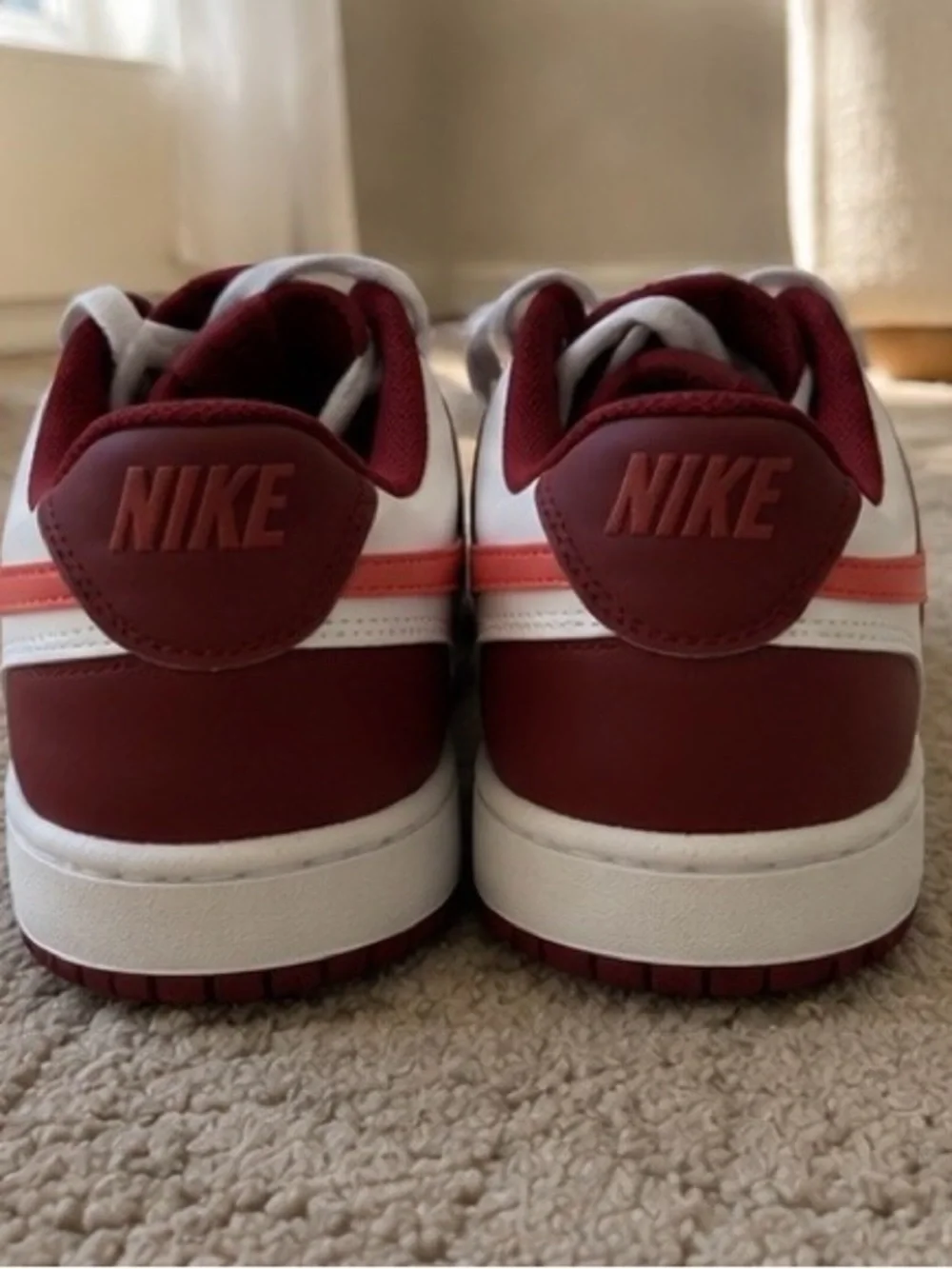 Nike Wmns Court Vision Lo P NBK Team Red White Adobe Women Casual IM1652-601